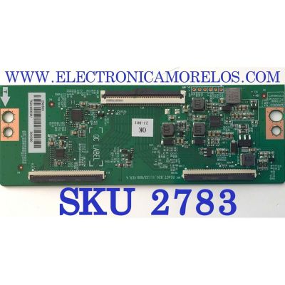 T-CON PARA TV TOSHIBA / NUMERO DE PARTE 296303 / RSAG7.820.11133/ROH / 304380 / PANEL'S HD500Y1U51-T0L2K2\SM\MCKD3A\ROH / HD500Y1U51-T0L2K2\GM\CKD3A\ROH / HD500Y1U51-T0L2 K2\S2\GM\ROH / DISPLAY T500QVN03.7 / MODELOS 50C350KU 50C350U / 50C350LU